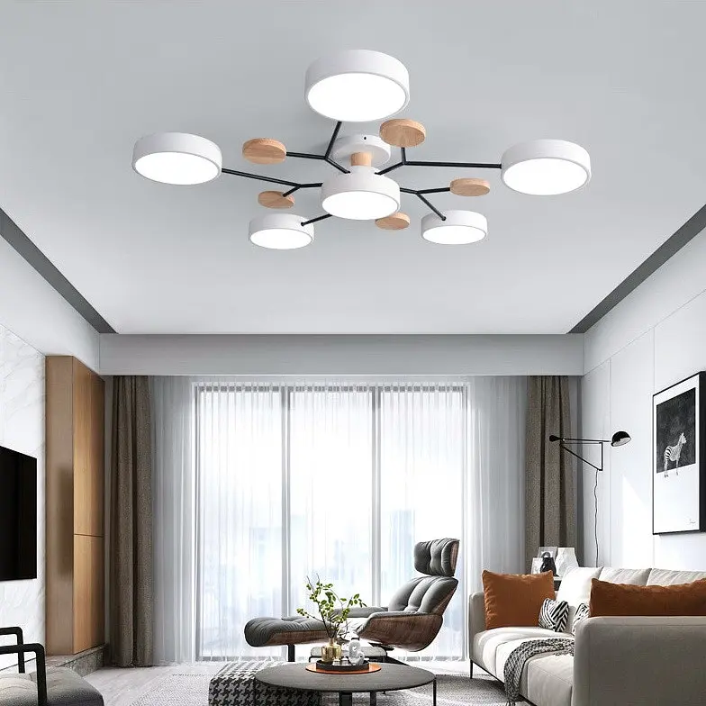 Світлодіодна LED люстра Linisoln Dim 9609/5+1WH - фото 3