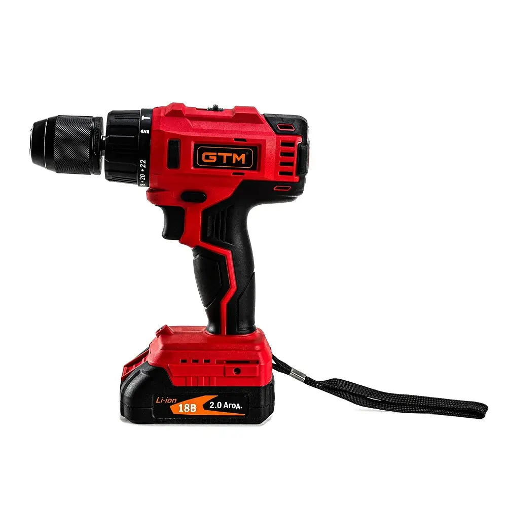 Шурупокрут акумуляторний з ударом GTM DSI18/60BL (60 Нм, 1.5-13 мм, BL, 18 В) - фото 3