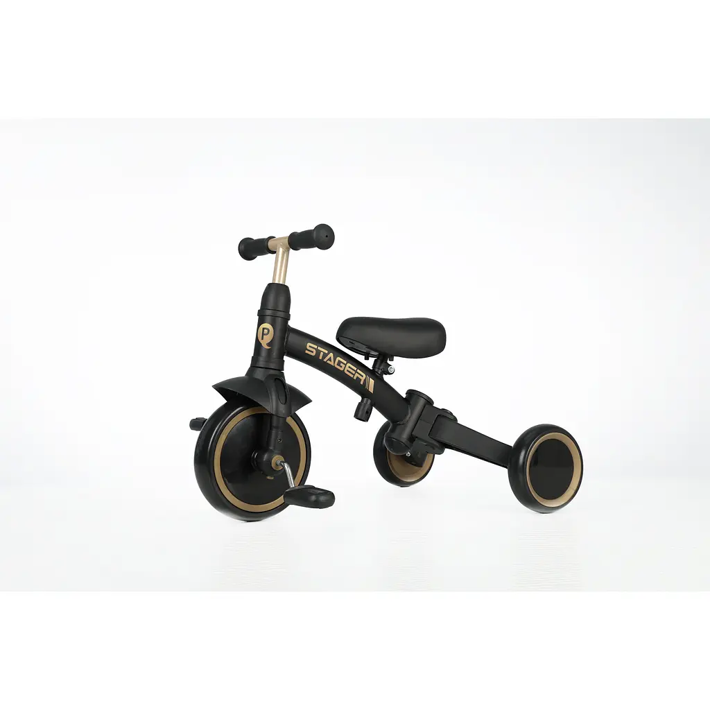 Велосипед біговел з ручкою Qplay Stager 3 в 1 Black (T80STAGERBlack) - фото 2