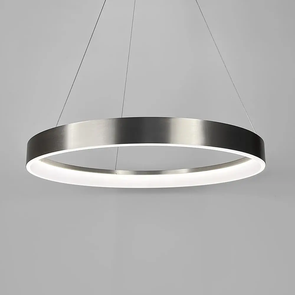 Современная кольцевая люстра в сатиновом каркасе Ø 60 см Ст. MJ262-600 Carmine | Line F - фото 2