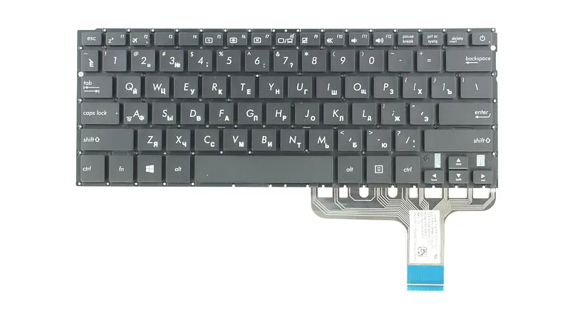 Клавіатура для ноутбука ASUS (UX305FA, UX305CA) rus, black, без фрейма - фото 2