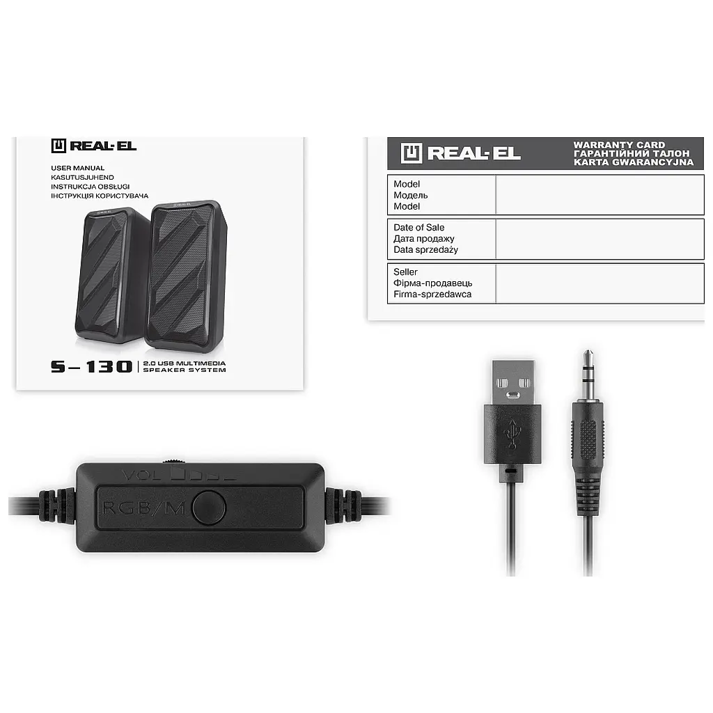 Акустична система REAL-EL S-130 USB Black (EL121100018) - фото 10