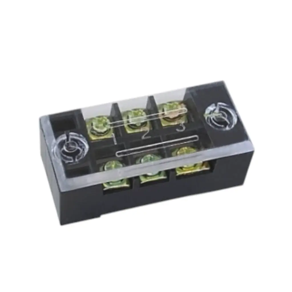 Колодка клемна (блок затискачів) 4-х разрядна ТВ-1504 15А/600V з кришкою(0,5*1,5мм) LUMANO