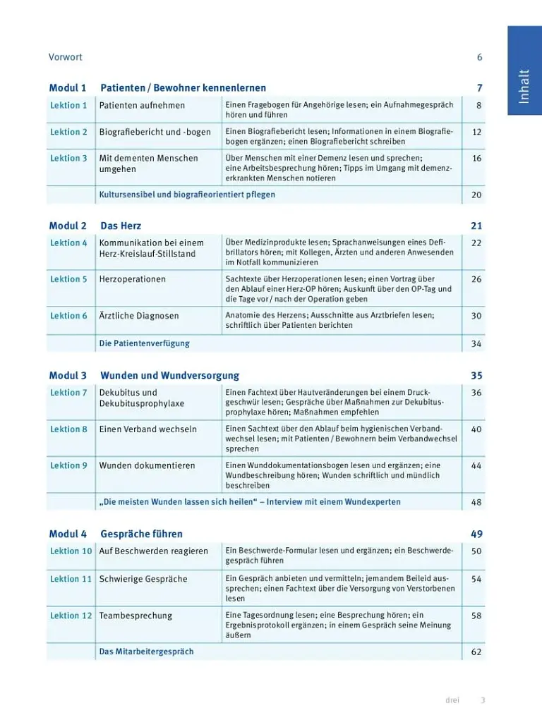 Menschen im Beruf. Pflege B1, B2. Kursbuch mit Audios online - фото 2