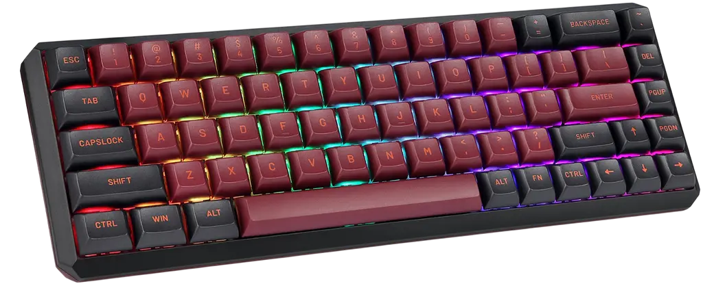 Клавіатура бездротова Motospeed Darmoshark K5 Gateron Red RGB Red-Black (dmk5rbgr) - фото 2