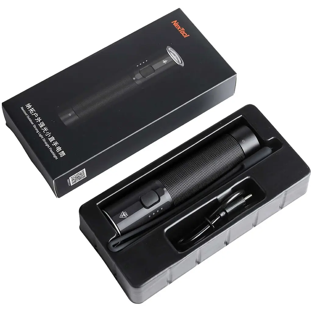 Ліхтар акумуляторний Xiaomi NexTool Strong Straight Flashlight 1200Lm PowerBank (NE20069) - фото 4