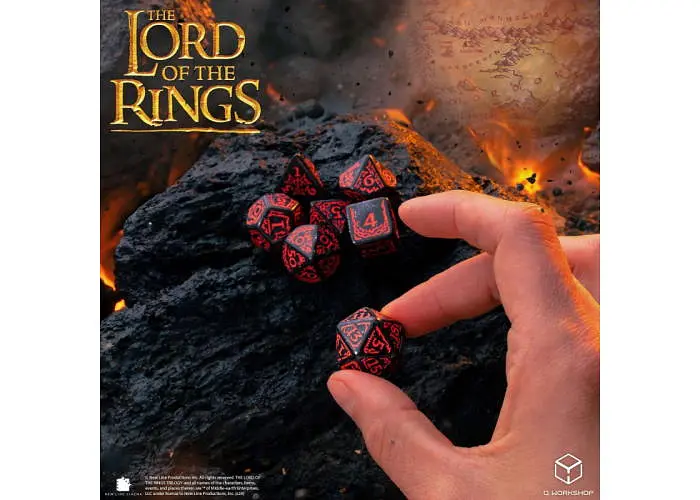 Набір кубиків The Lord of the Rings: Mordor Dice Set (7 шт.) (LOTR/190166/MOR/A) - фото 8