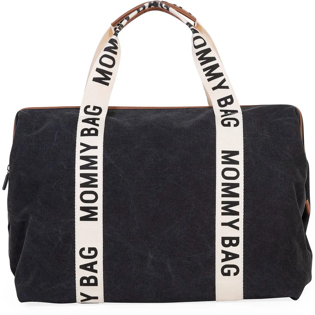 Сумка Childhome Mommy bag Signature - Canvas Black, чорна (CWMBBSCBL) - фото 4