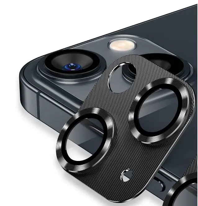 Захисне скло на камеру DK для Apple iPhone 13 CD Metal Armor 017840 black - фото 2