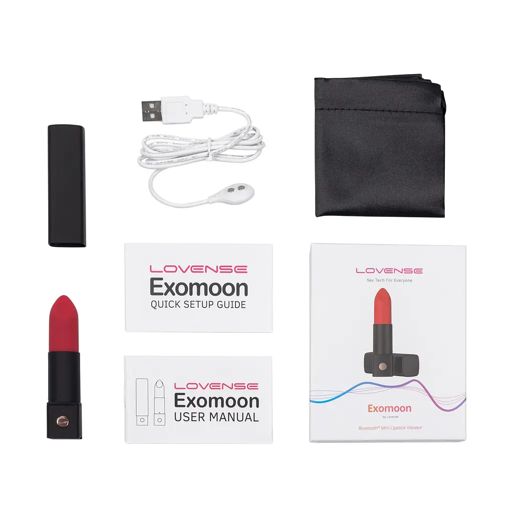 Вібратор-помада Lovense Exomoon, працює через застосунок - фото 5