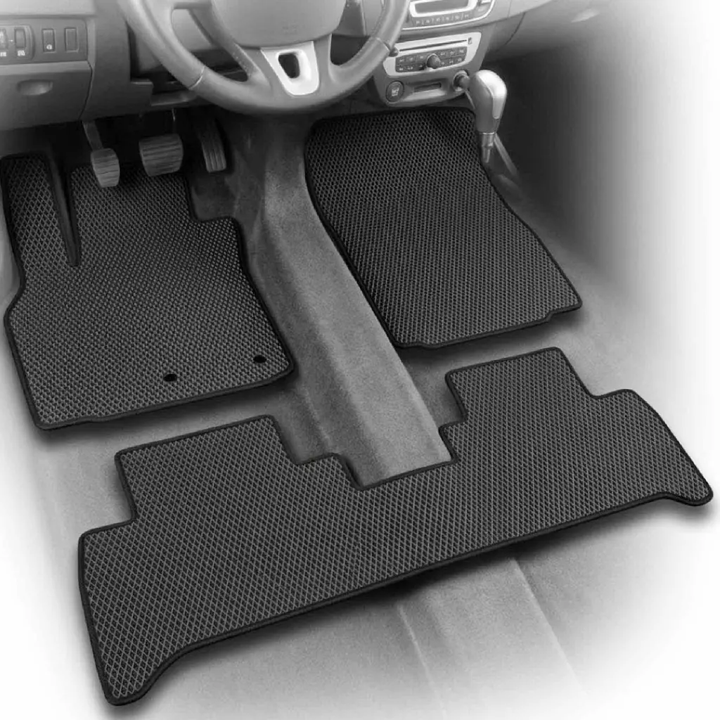 Килимки в салон EVA для Renault Scenic III 2009-2016 Повний комплект Задній раз цілісний 3 шт