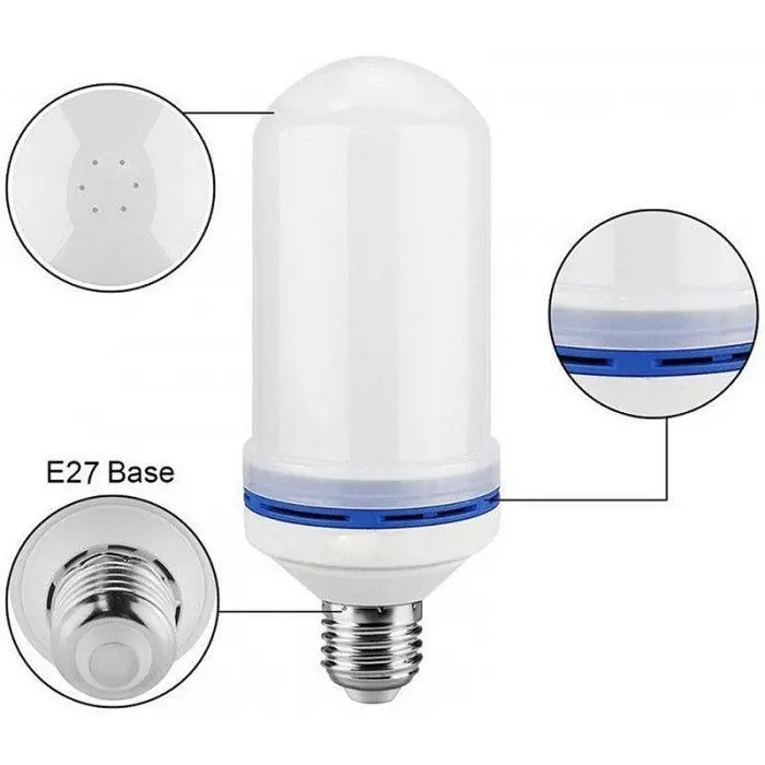 Лампа LED Flame Bulb з ефектом полум'я вогню E27 - фото 4