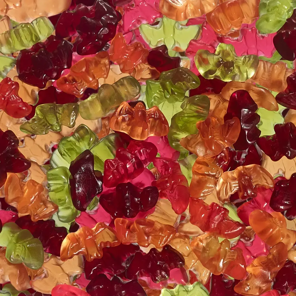 Жувальні цукерки у формі кажанів Haribo Sour Bats Gummy Candy 113г - фото 5