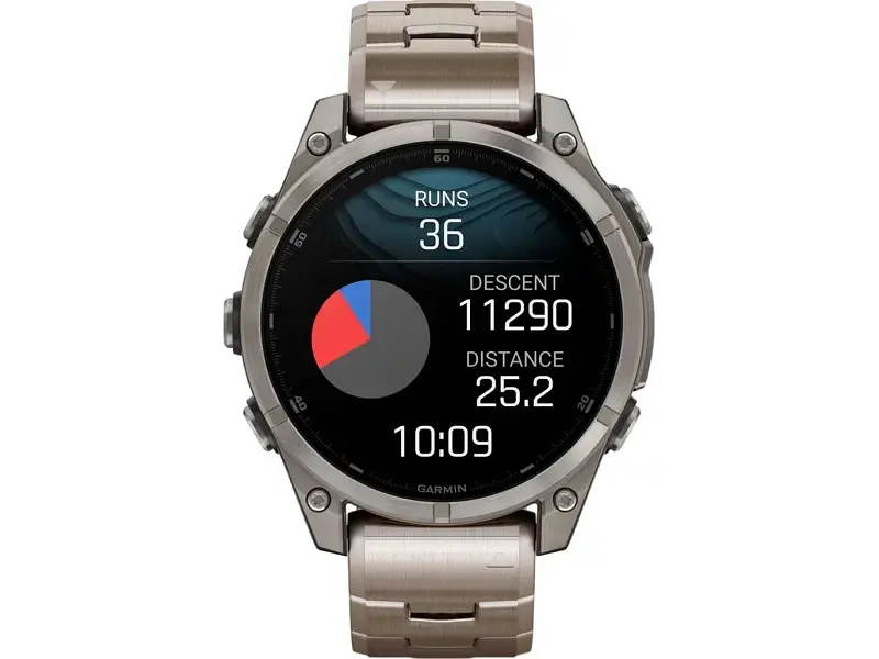 Спортивний годинник Garmin Fenix 8 47mm AMOLED Sapphire Titanium with Vented Titanium Bracelet (010-02904-40) - фото 2