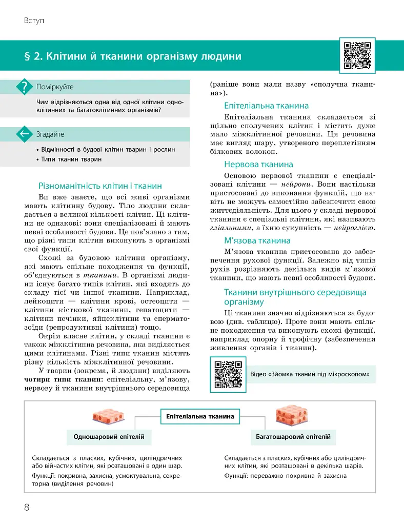 Біологія. Підручник з поглибленим вивченням. 8 клас - фото 8