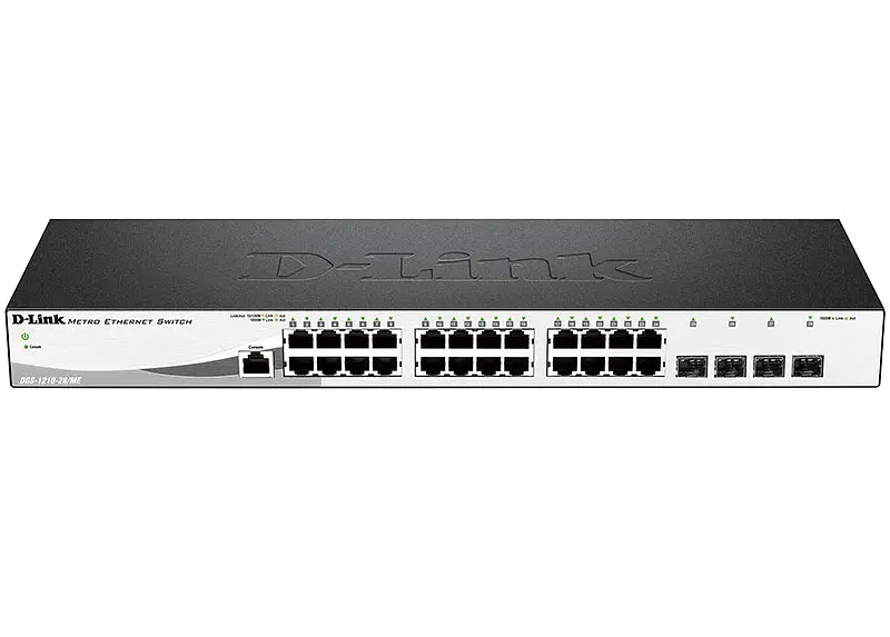 Коммутатор DGS-1210-28/ME revB 24x1G, 4xSFP, L2 D-Link teh0018103 - фото 2