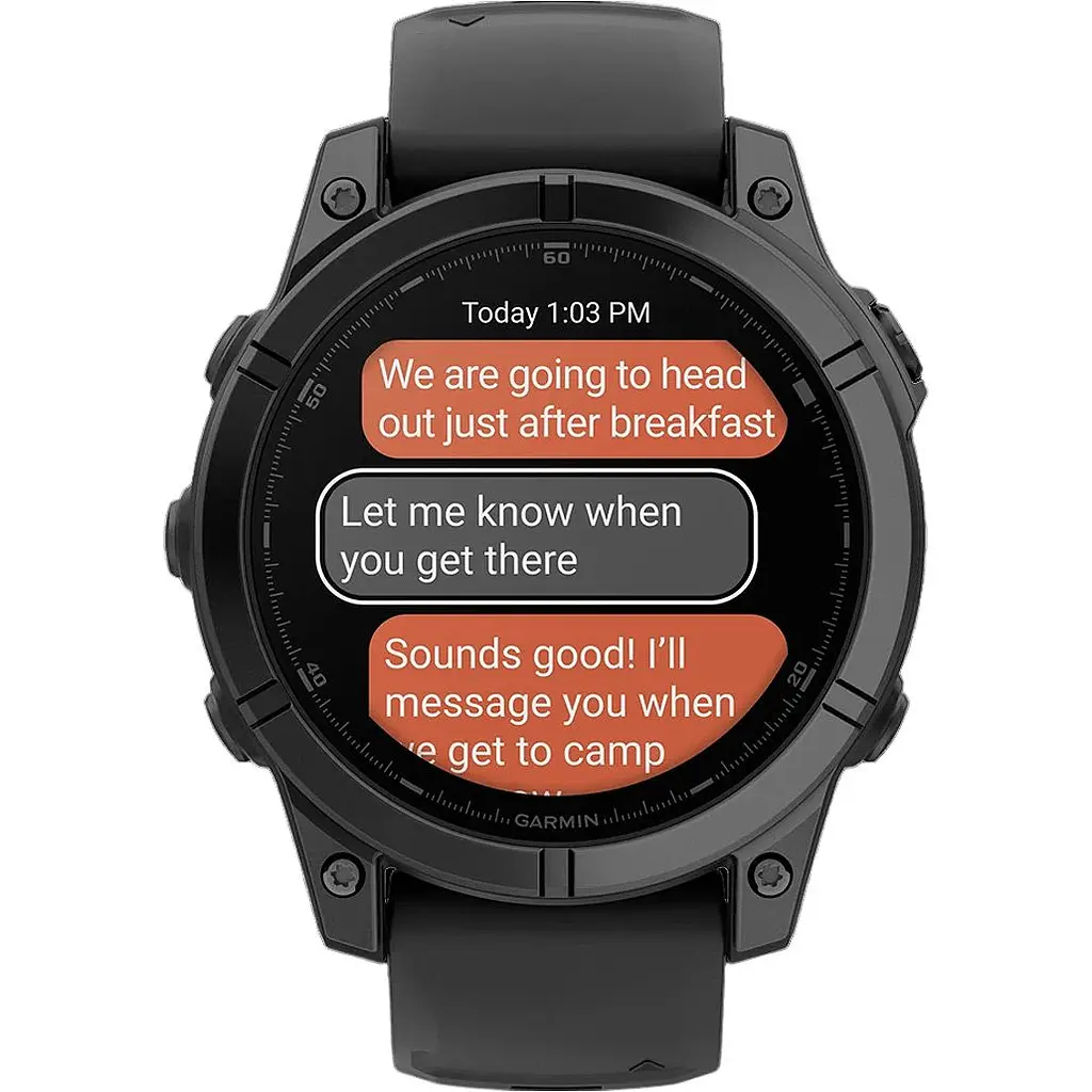 Смарт-годинник Garmin Fenix E 47mm AMOLED Slate Gray Steel with Black Silicone Band (010-03025-03/01) [116556] - фото 5