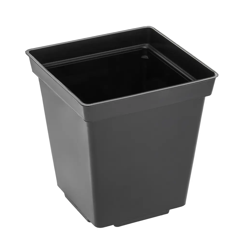 Горщик для розсади із товстою стінкою 0.5 л, набір 5 шт. Чорний 88384 - фото 5