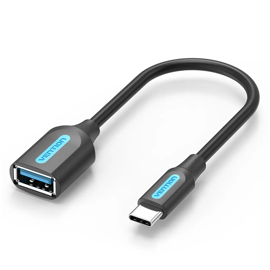 OTG-перехідник Vention CCVBB USB-C - USB-A 3.0 0,15 м чорний (CCVBB)