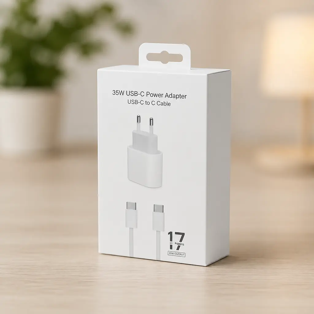 Мережевий зарядний пристрій 35W USB-C з кабелем Type-C / Адаптер + кабель швидка зарядка 26X-199 / Мережевий зарядний пристрій - фото 4
