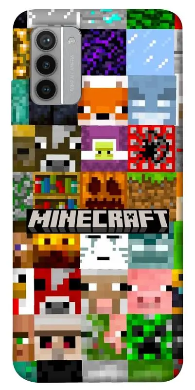 Чохол Demsky Minecraft collage для Nokia G42