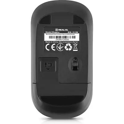Комп'ютерна мишка Real-El RM-311W Wireless Black (EL123200041) - фото 7