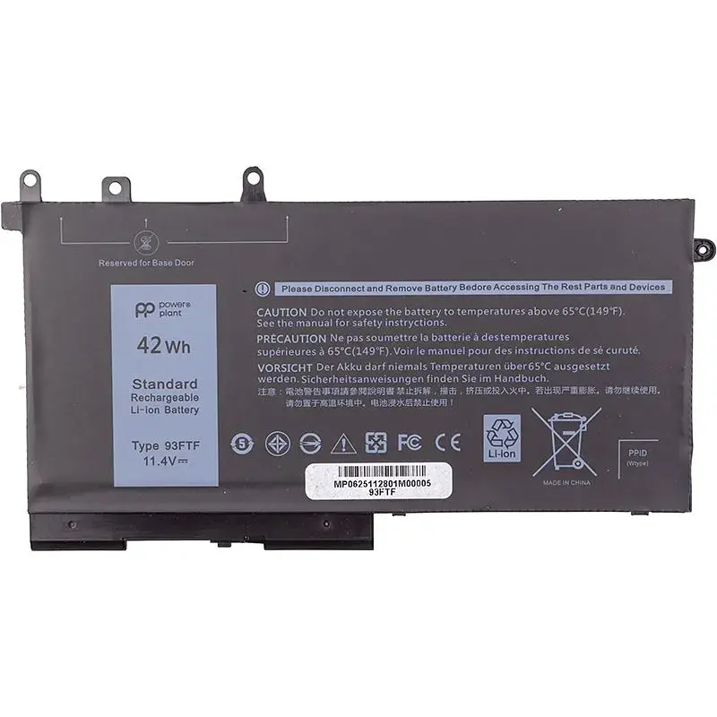Акумулятор PowerPlant для ноутбуків DELL Latitude E5280 (3DDDG) 11.4V 3500mAh (NB442218) - фото 2