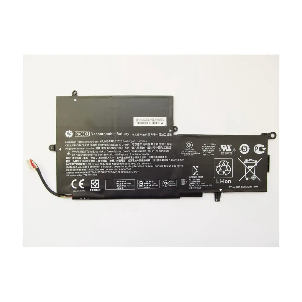 Акумулятор до ноутбука HP Spectre x360 13-4100 PK03XL, 4810mAh (56Wh), 3cell, 11.4V, L (A47430)