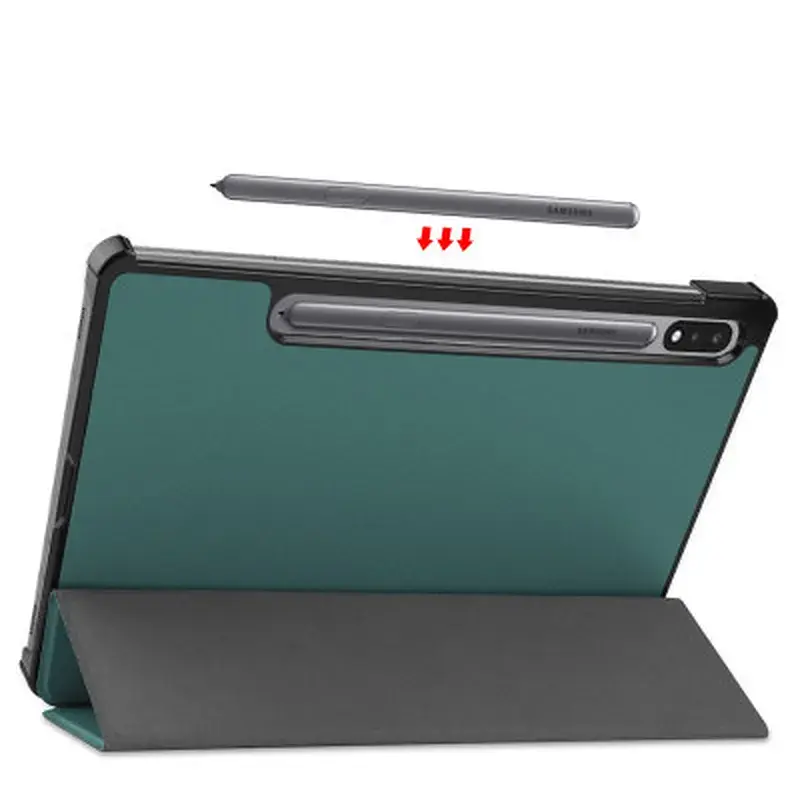 Чохол до планшета BeCover Smart Case Samsung Tab S9 Plus (SM-X810/SM-X816)/S9 FE Plus (SM-X610/SM-X616) 12.4" Dark Green (710323) - фото 5