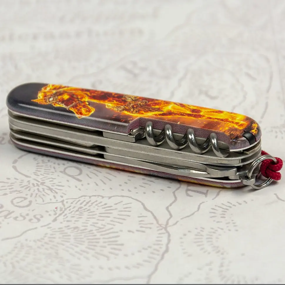 Складаний ніж Victorinox HUNTSMAN ZODIAC Золотий кінь 1.3713.Z5220pk - фото 8