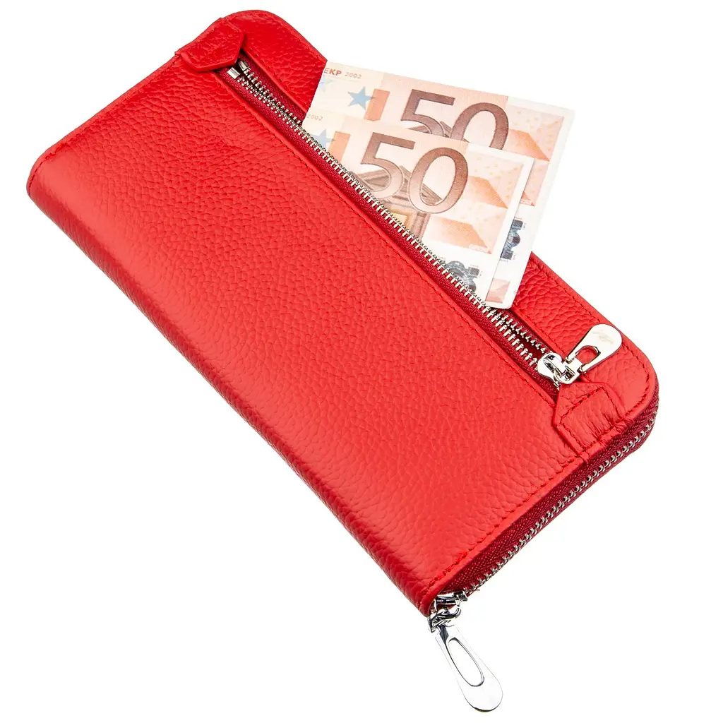 Женский кожаный кошелек-клатч ST Leather 10х20 см acs0015912 - фото 5