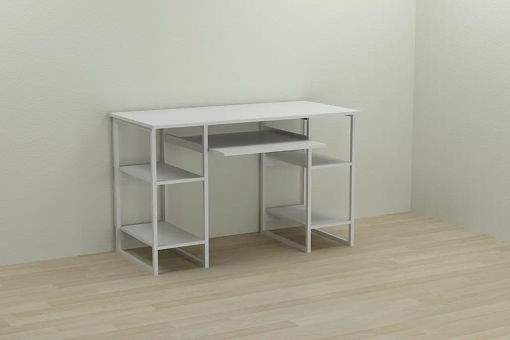 Комп'ютерний стіл Ferrum-decor Тім 75x140x70 білий ДСП Білий 16мм (FRD-101381) - фото 5