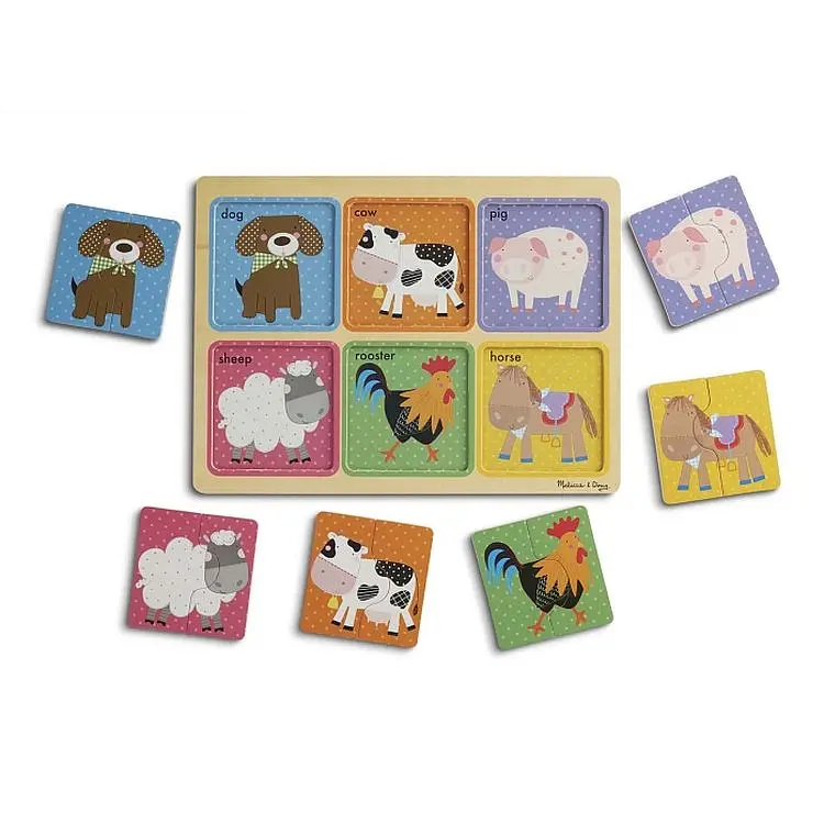 Пазлы Melissa & Doug Друзья фермы деревянные в футляре (MD31363) - фото 3