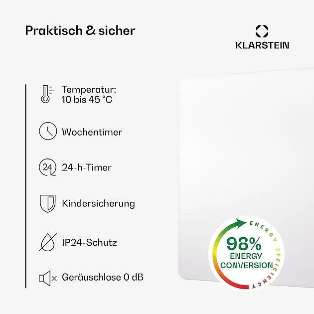 Инфракрасный обогреватель Klarstein Wonderbeam 450 (10045437) - фото 4