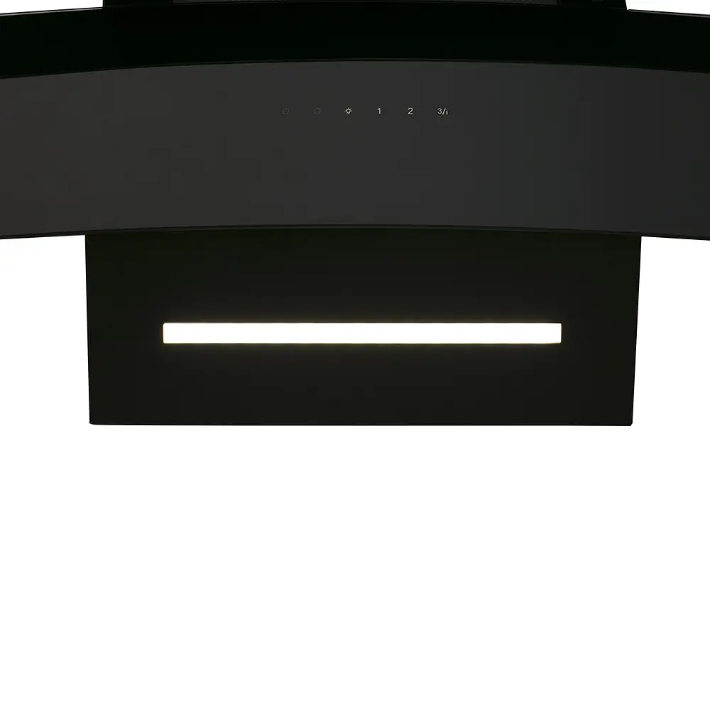 Витяжка декоративна похила PERFELLI DNS 6363 B 750 BL LED Strip - фото 4