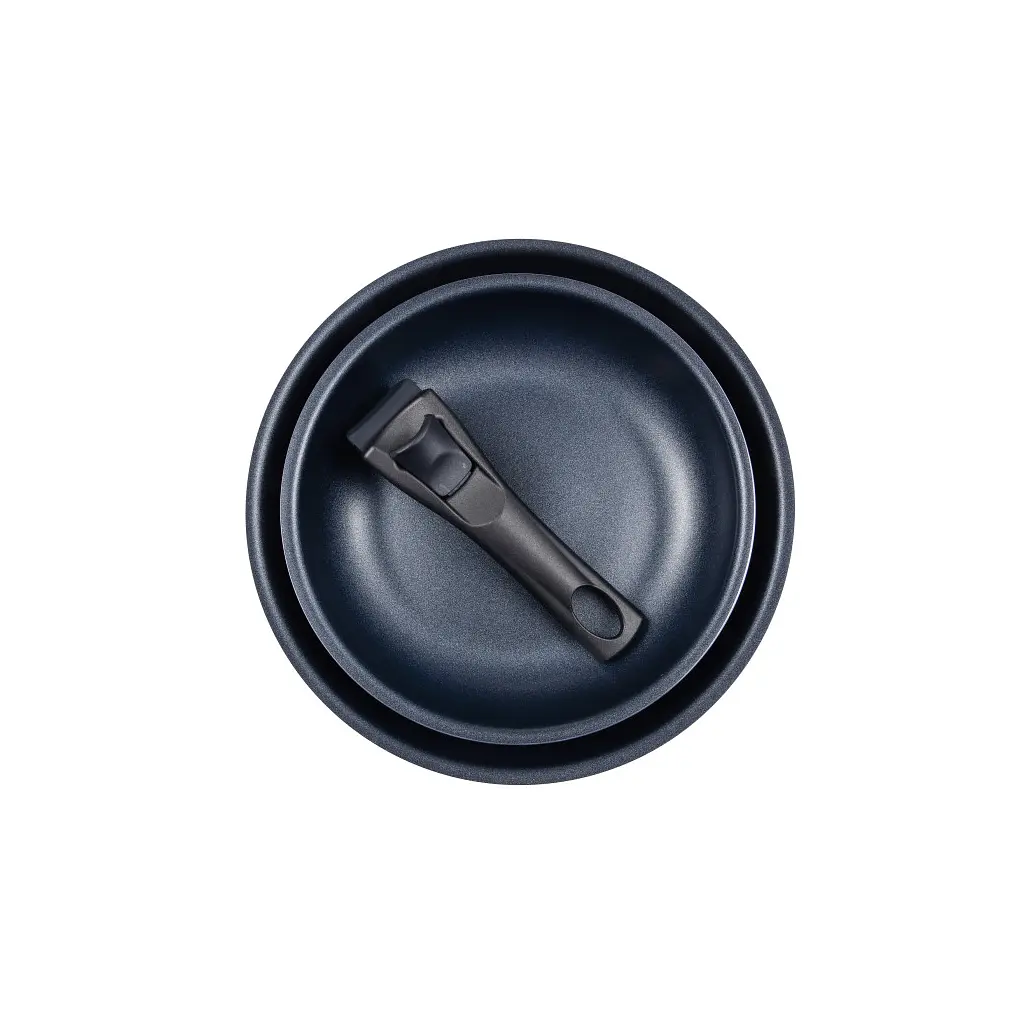 Набір сковорідок Bergner Click & cook зі знімною ручкою червоний 22/26 см (BG-31605-RD) - фото 3