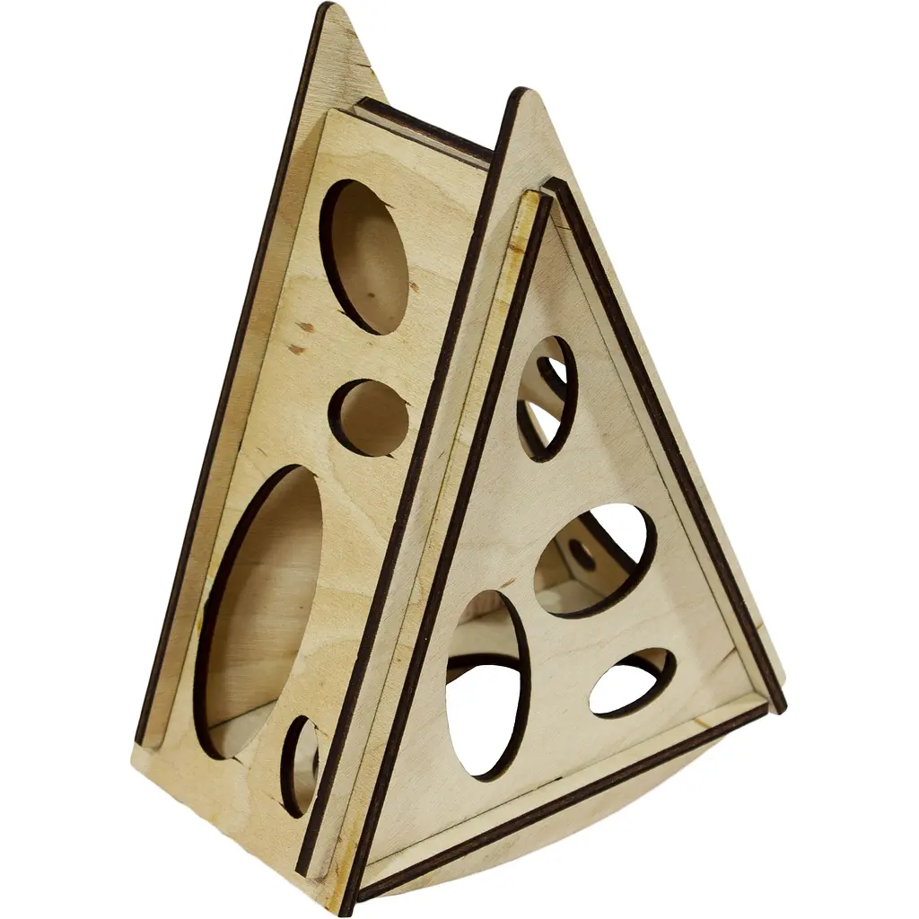 Будинок для гризунів Lucky Pet №106 бежевий 13.5x8x17.5 см - фото 2