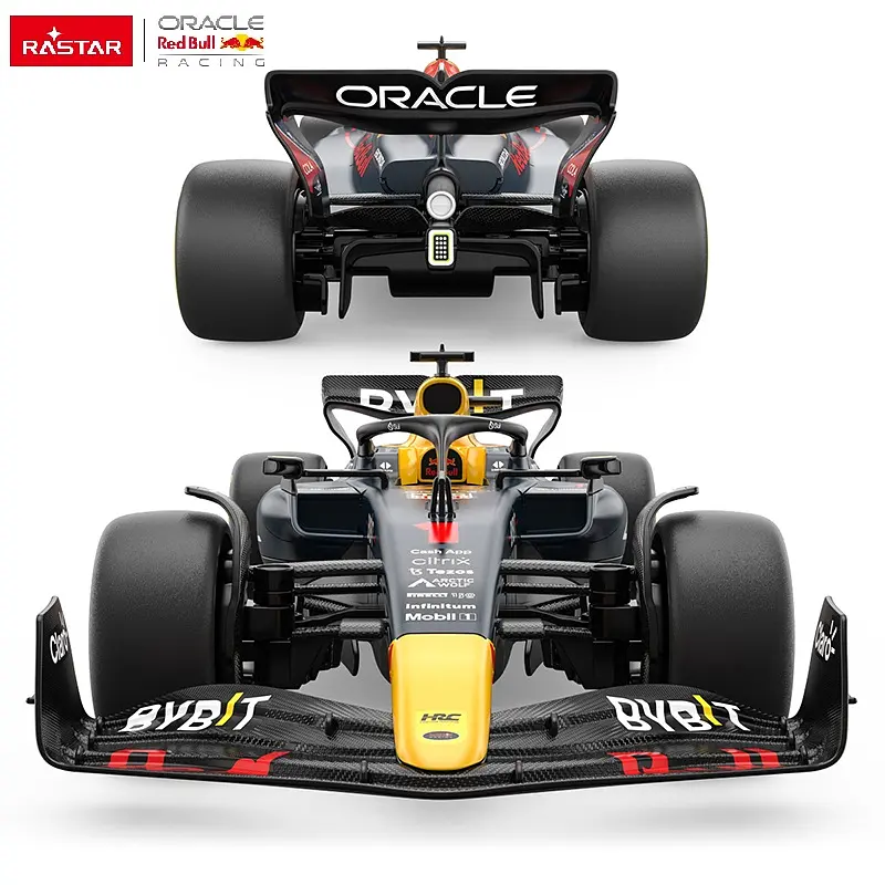 Машинка конструктор на управлении Oracle Red Bull Racing RB19 темно-синий RASTAR 1:16 - фото 4