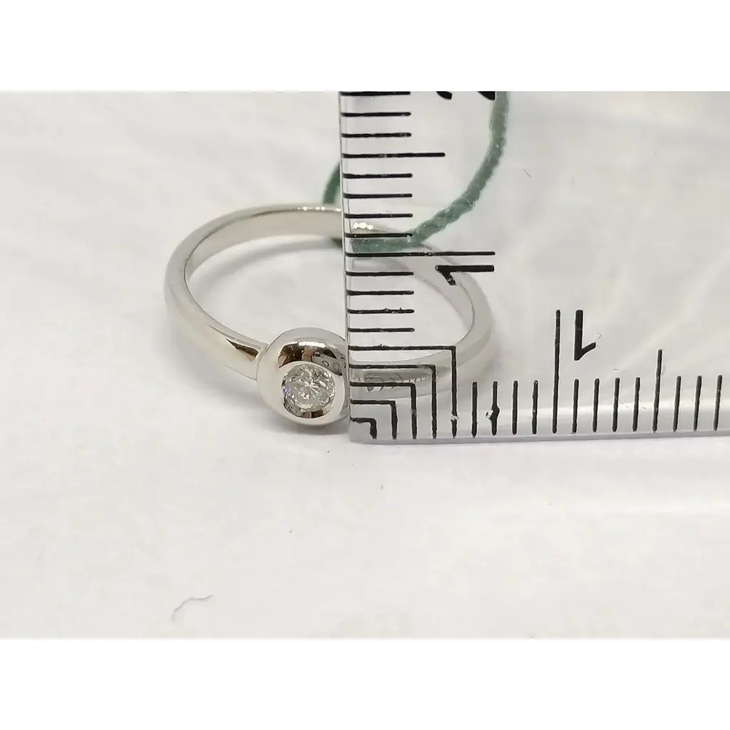 Золоте кільце ЮЗ "Багет" з діамантом. Артикул 15018/1 16 - фото 4