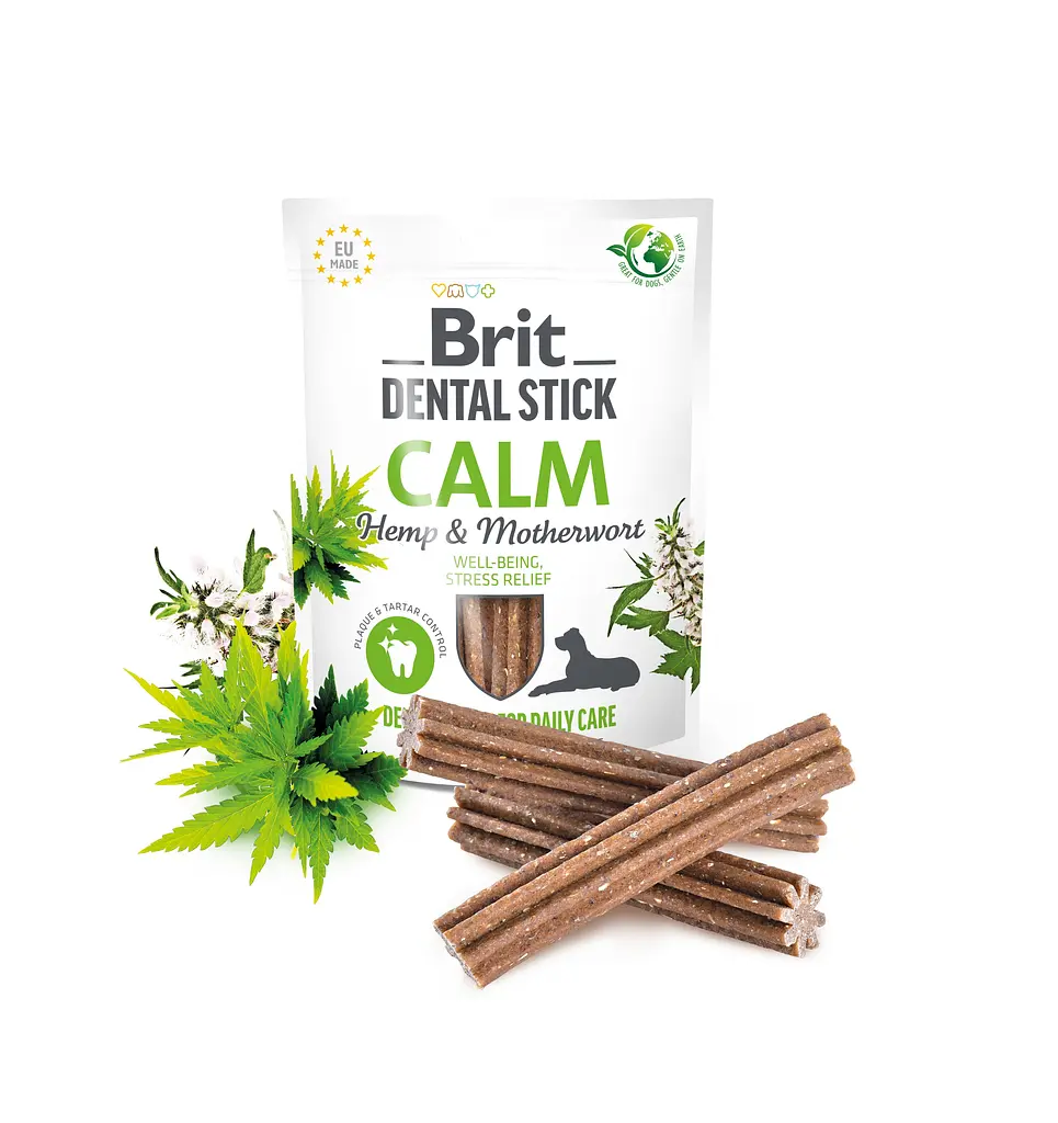 Лакомства для собак Brit Dental Stick Calm успокоительные 7 шт. 251 г - фото 3