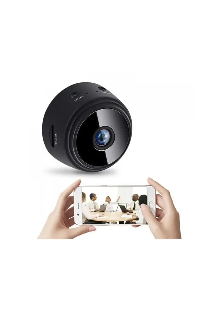 Міні-камера IP P2P HD камера з WiFi A9 чорна 4.5х4.5х2.5 см бездротова  - фото 2