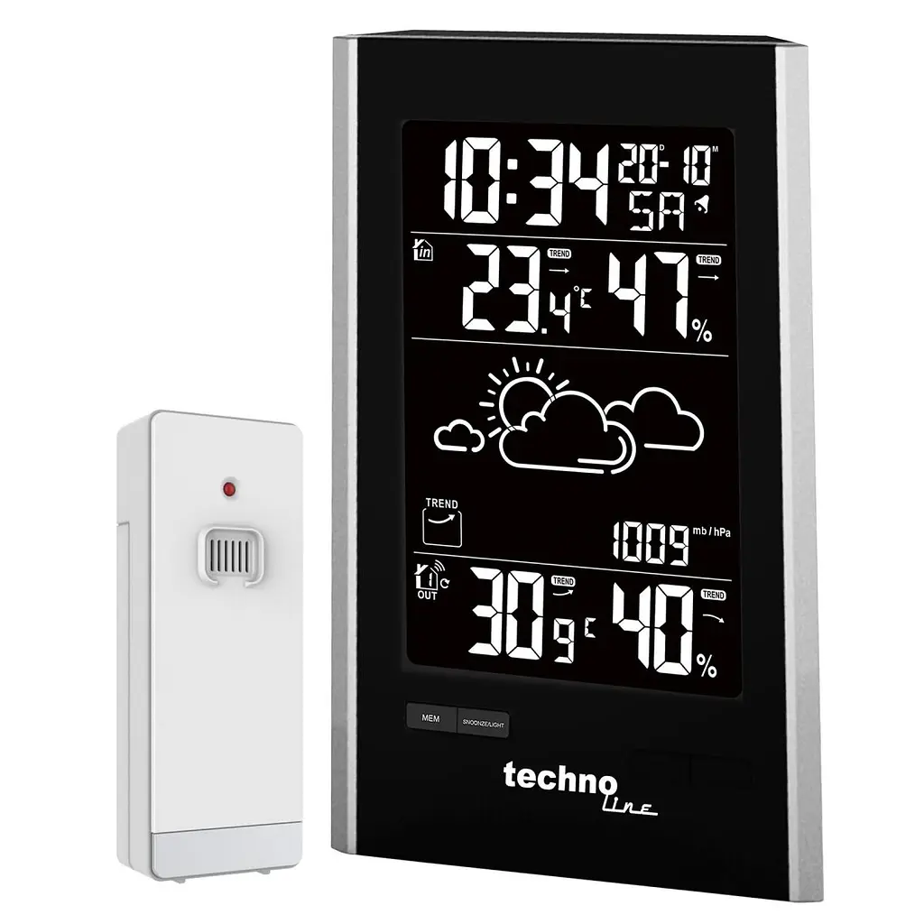 Метеостанція Technoline WS9060 Black/Silver (WS9060) - фото 10