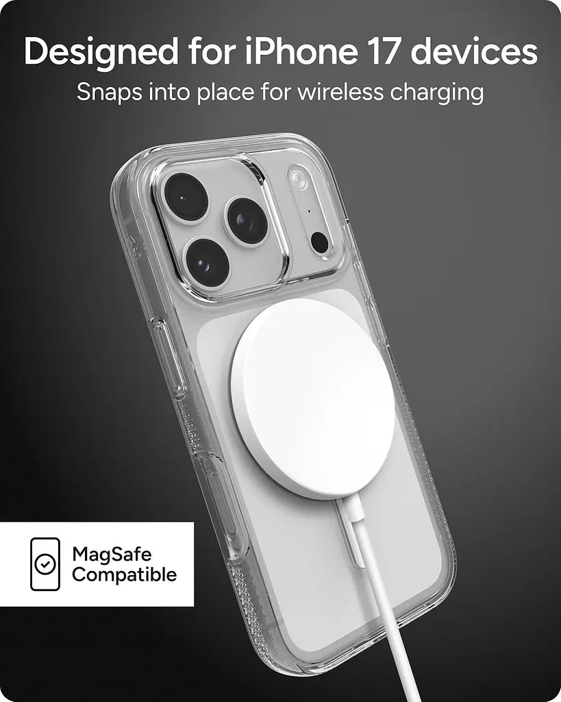 Чохол протиударний для iPhone 17 Pro (6.3") ZAGG Gear4 Crystal Palace MagSafe Clear Case Прозорий - фото 10