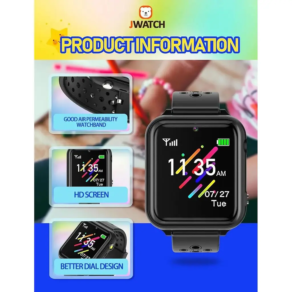Розумний дитячий годинник Jwatch Kids Smart Watch Phone Sos - фото 2