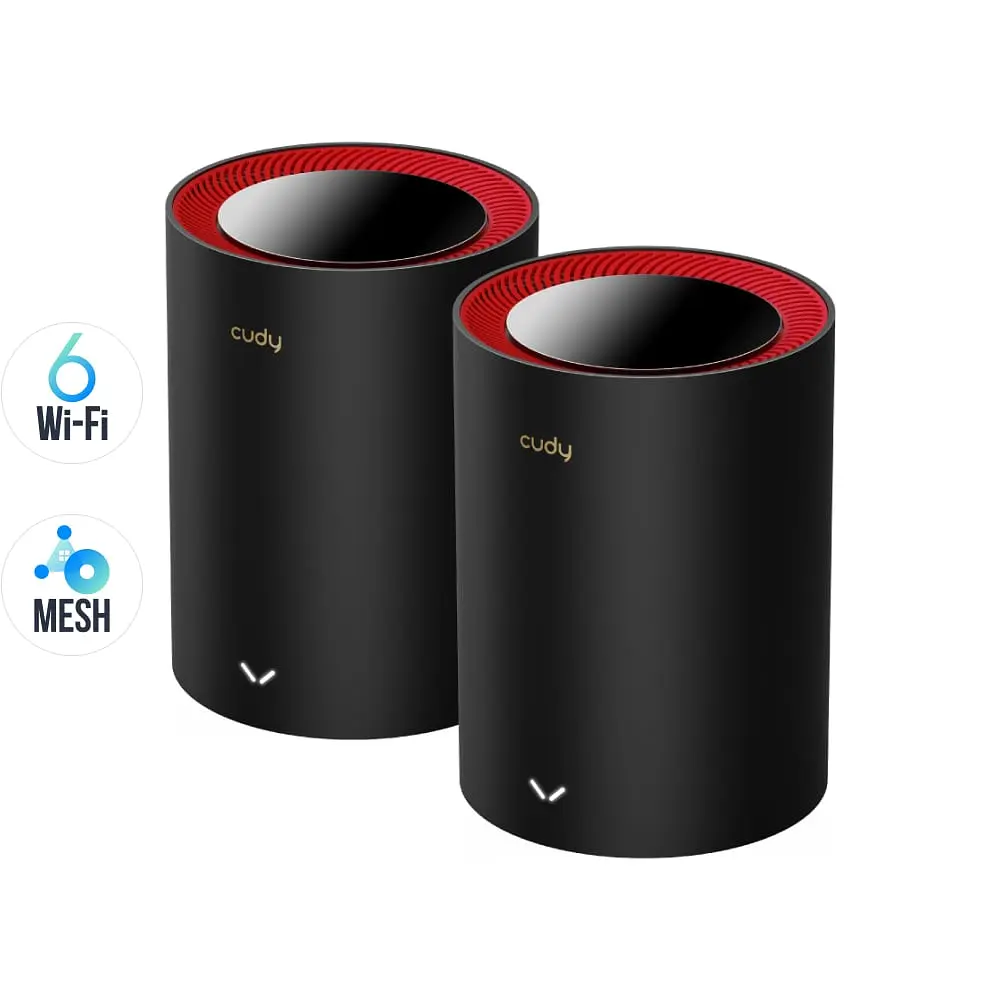 Маршрутизатор WiFi Mesh-система WiFi 6 2.5G Cudy M3000 Black (2-Pack) 2 штуки дводіапазонні AX3000 (73-00525) - фото 6