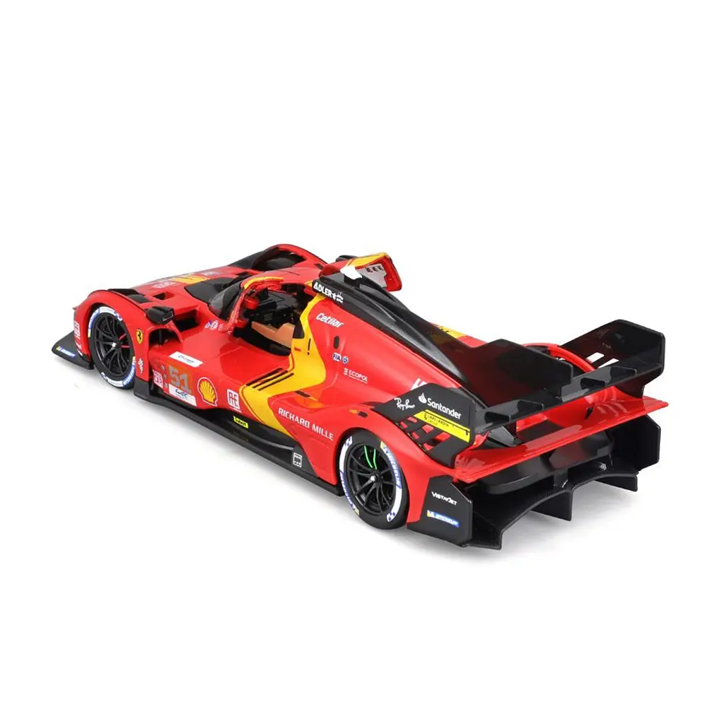 Автомодель Bburago Ferrari 499P LMH 1:24 красно-черная (18-26309) - фото 6