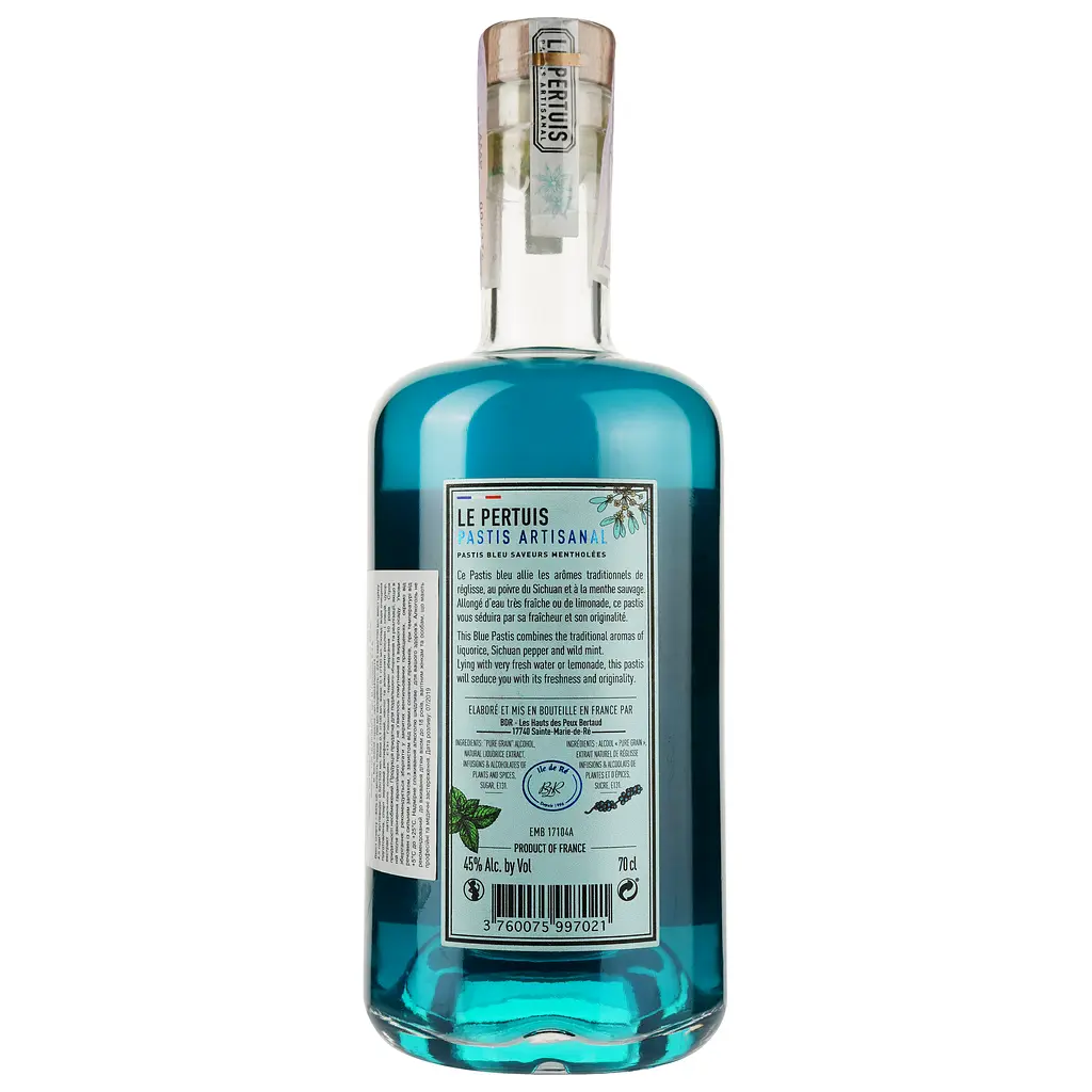 Пастис Pastis Bleu Le Pertuis, 45%, 0,7 л - фото 2