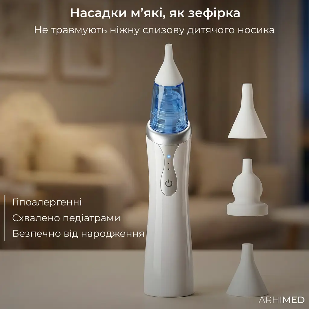 Аспіратор електронний назальний ArhiMED EcoBreath Pro - фото 4