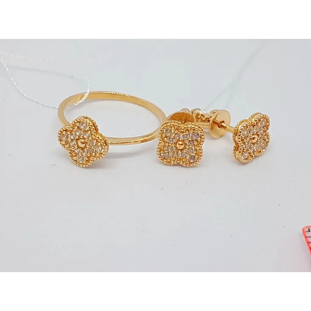 Золоте кільце Імперія золота з фіанітами. КВ1138И 16,5 - фото 4