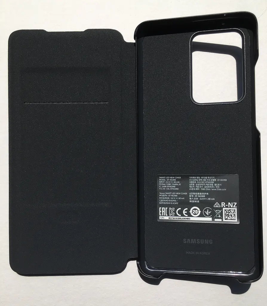 Чохол-книжка Official LED View Wallet Cover EF-NG988PBEGRU для Samsung Galaxy S20 Ultra (6.9") Чорний - фото 7